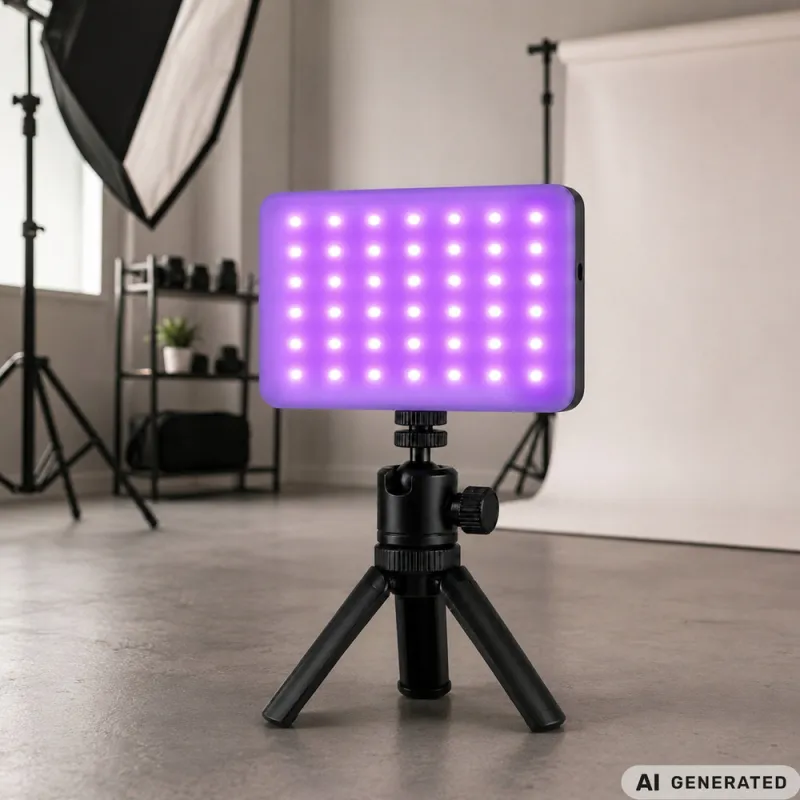 Джобна RGB LED лампа за снимки и видео, 138 диода, 2700–6500 K — снимка 3