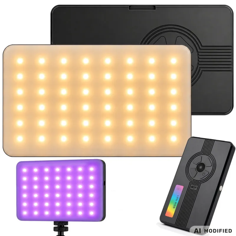 Джобна RGB LED лампа за снимки и видео, 138 диода, 2700–6500 K