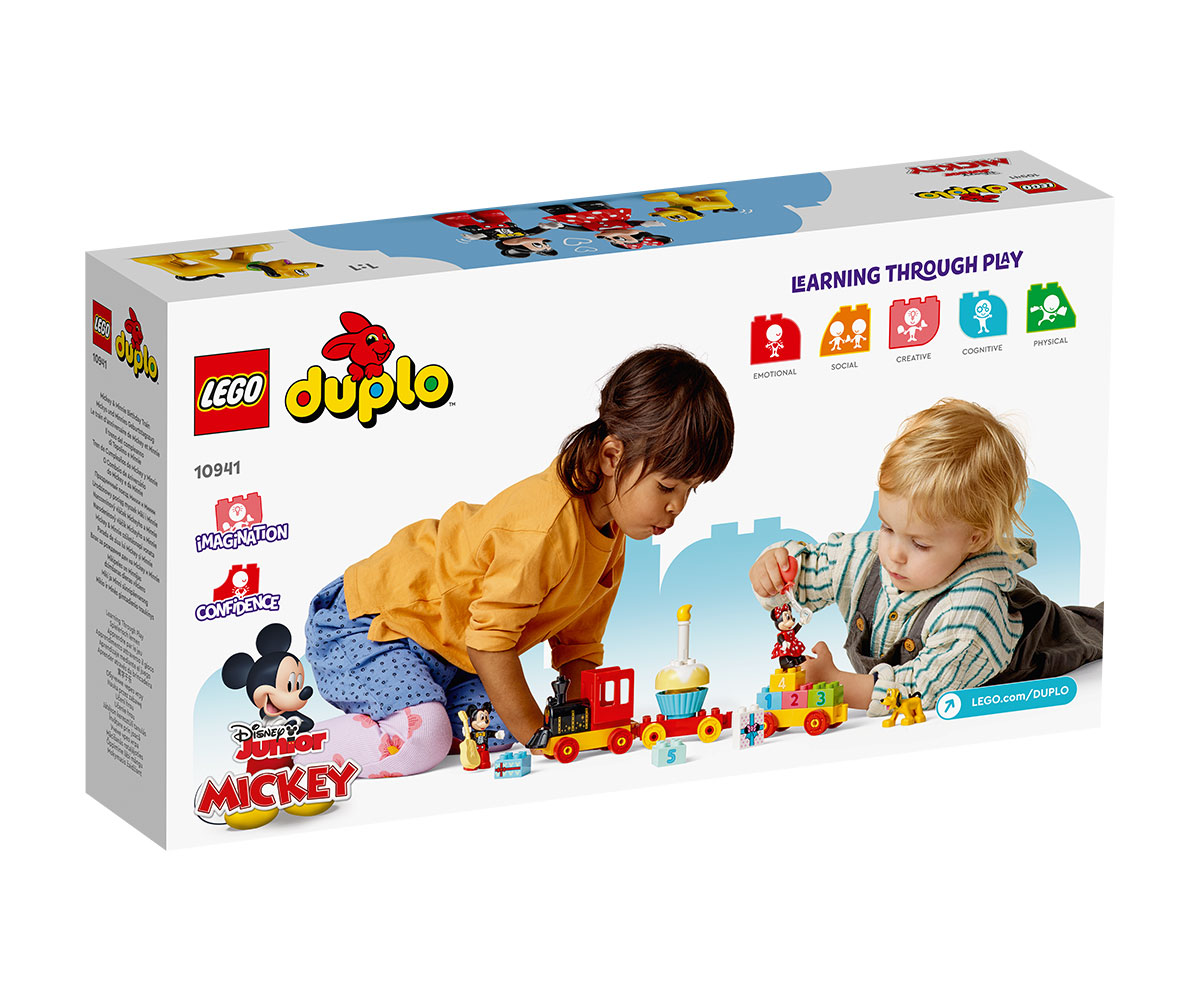 Конструктор LEGO DUPLO 10941 Влак на Mickey и Minnie за рожден ден