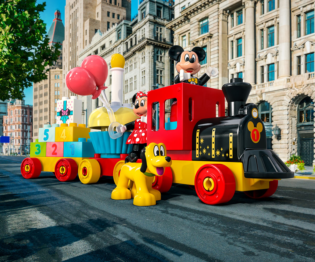 Конструктор LEGO DUPLO 10941 Влак на Mickey и Minnie за рожден ден