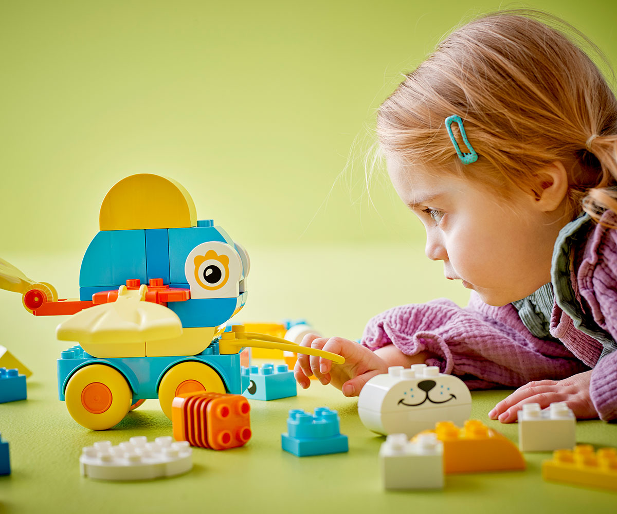 Конструктор LEGO DUPLO 10448 Животни на колела „3 в 1“, 58 части