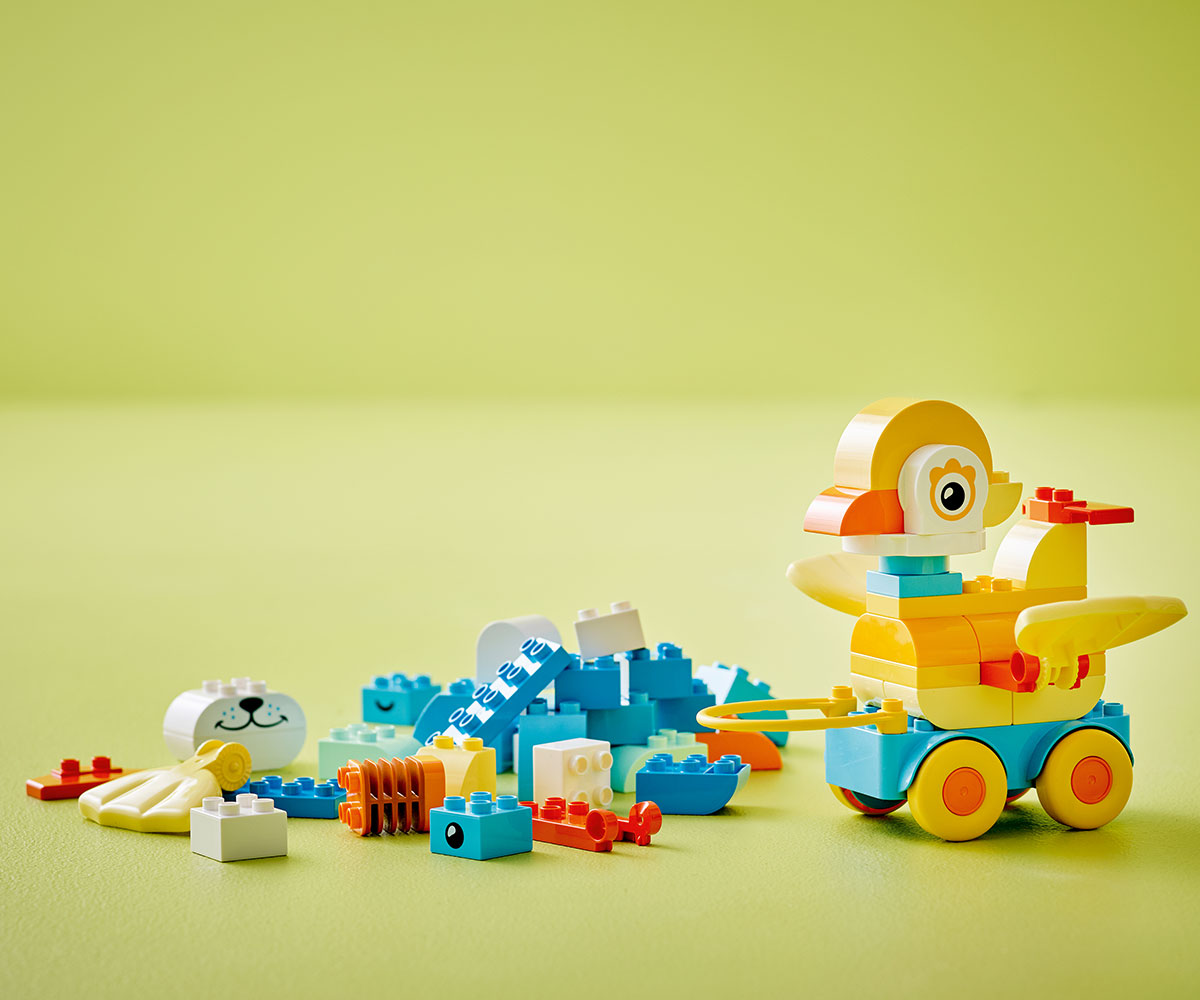 Конструктор LEGO DUPLO 10448 Животни на колела „3 в 1“, 58 части