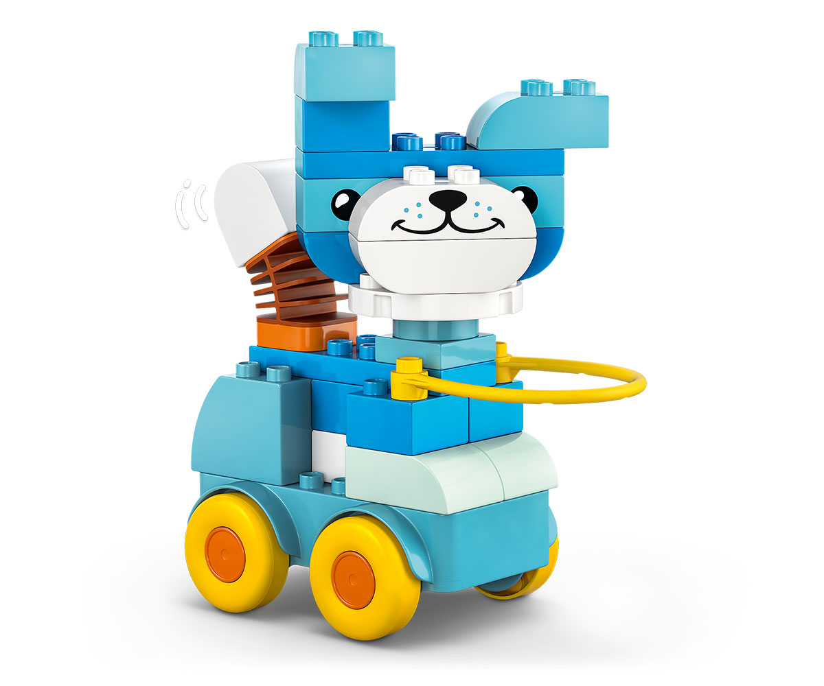 Конструктор LEGO DUPLO 10448 Животни на колела „3 в 1“, 58 части
