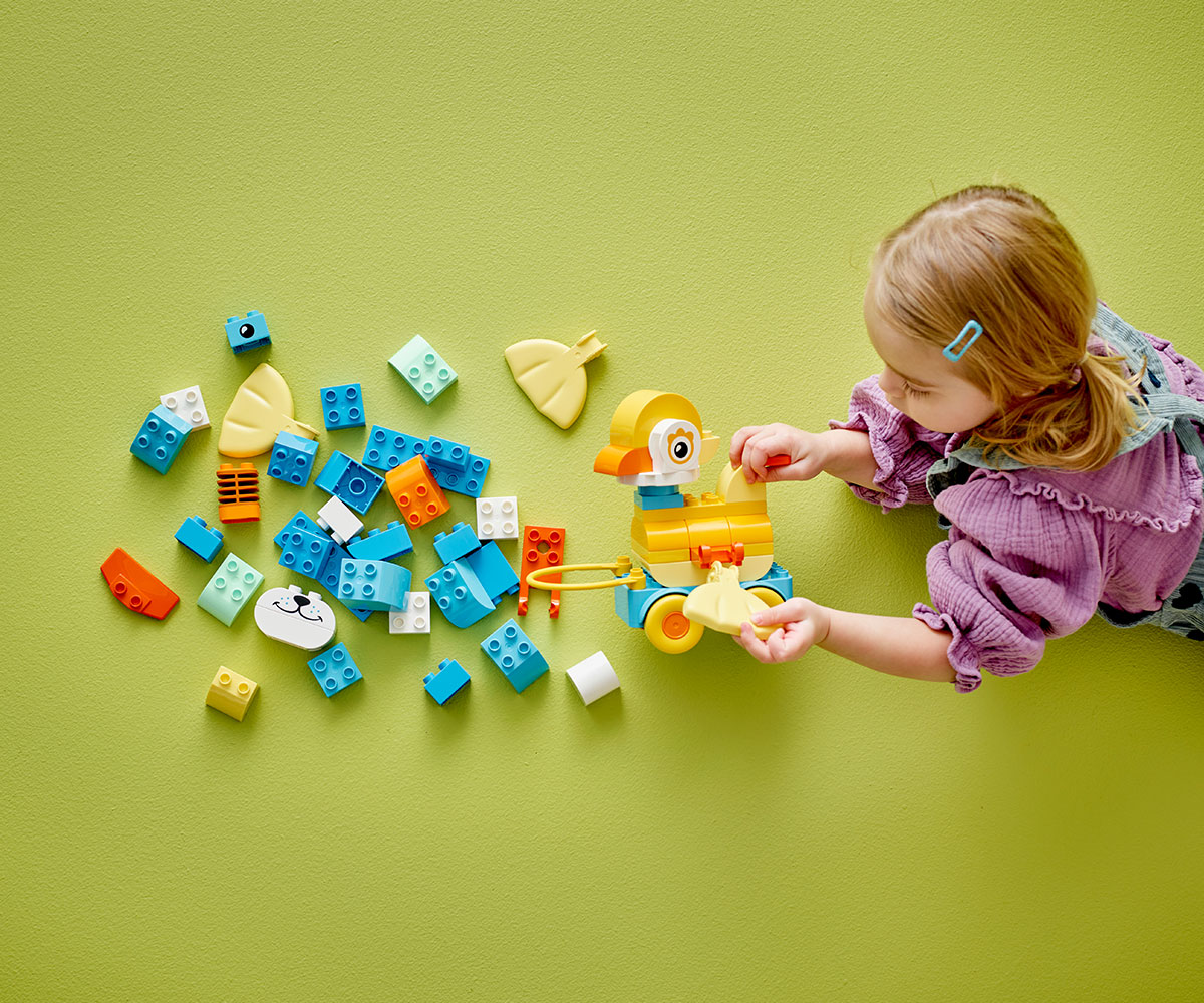 Конструктор LEGO DUPLO 10448 Животни на колела „3 в 1“, 58 части