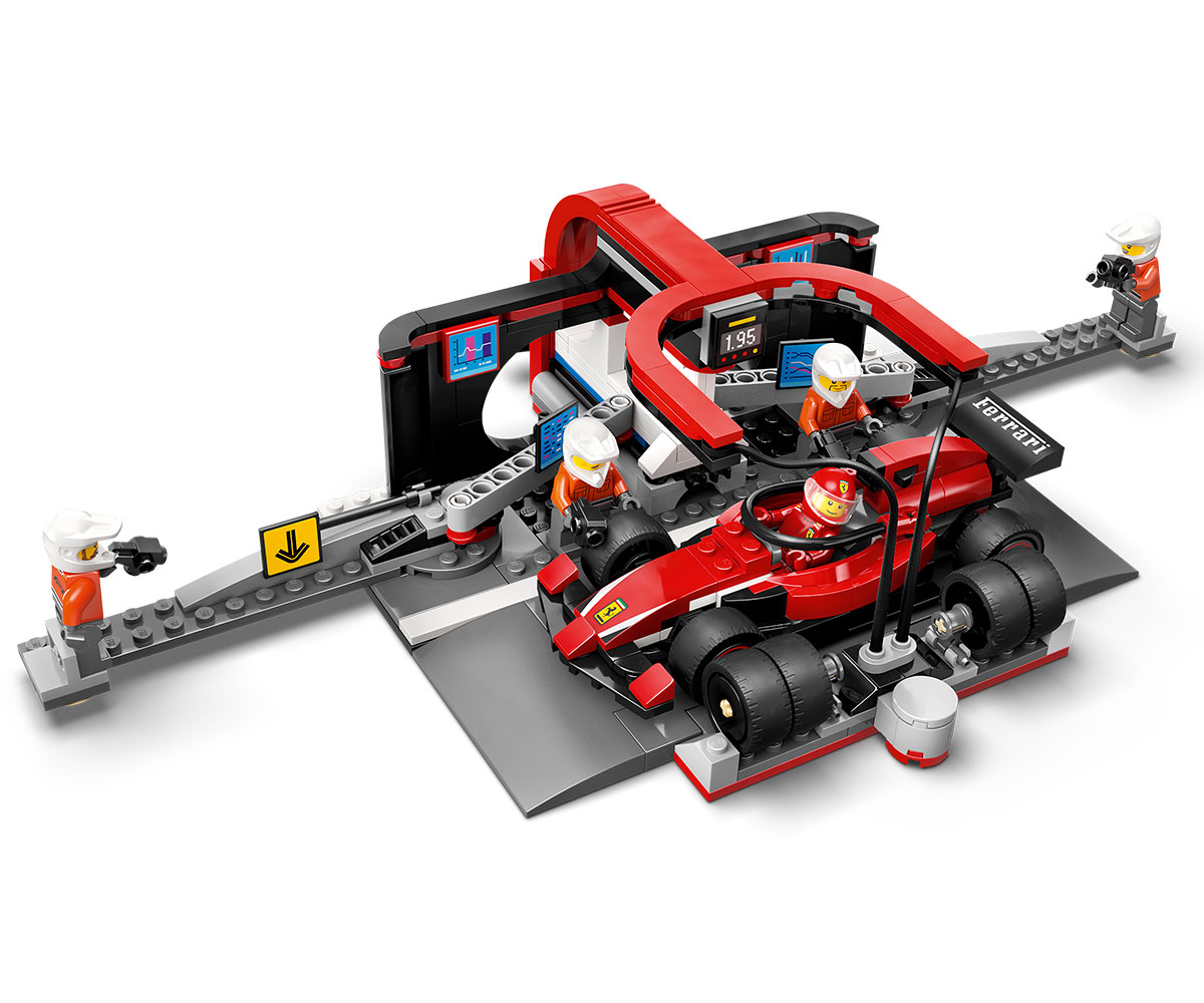 Конструктор LEGO City 60443 Питстоп и механици от F1 с кола Ferrari
