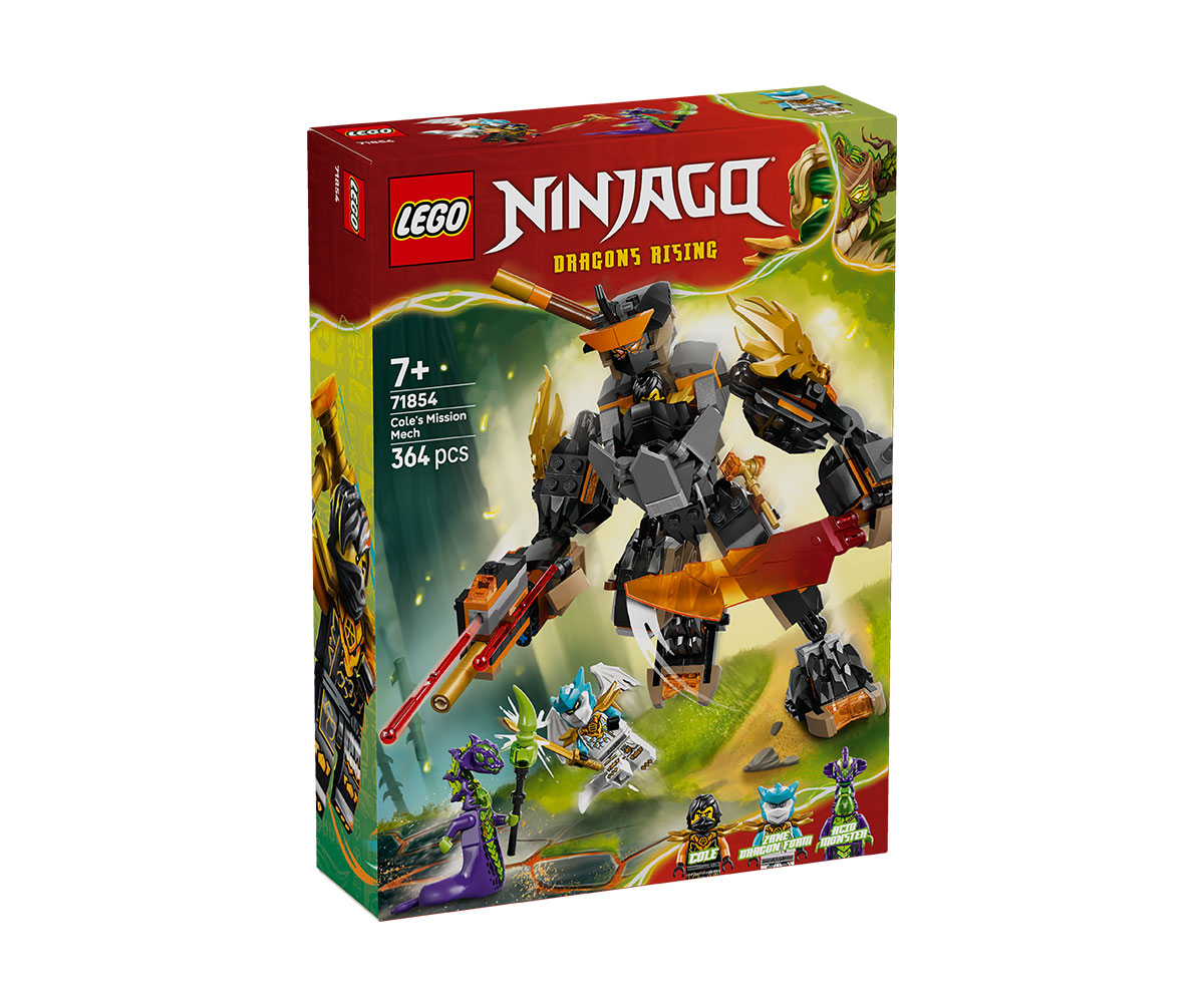 LEGO Ninjago 71854 Мисионен робот на Коул и дракон Зейн