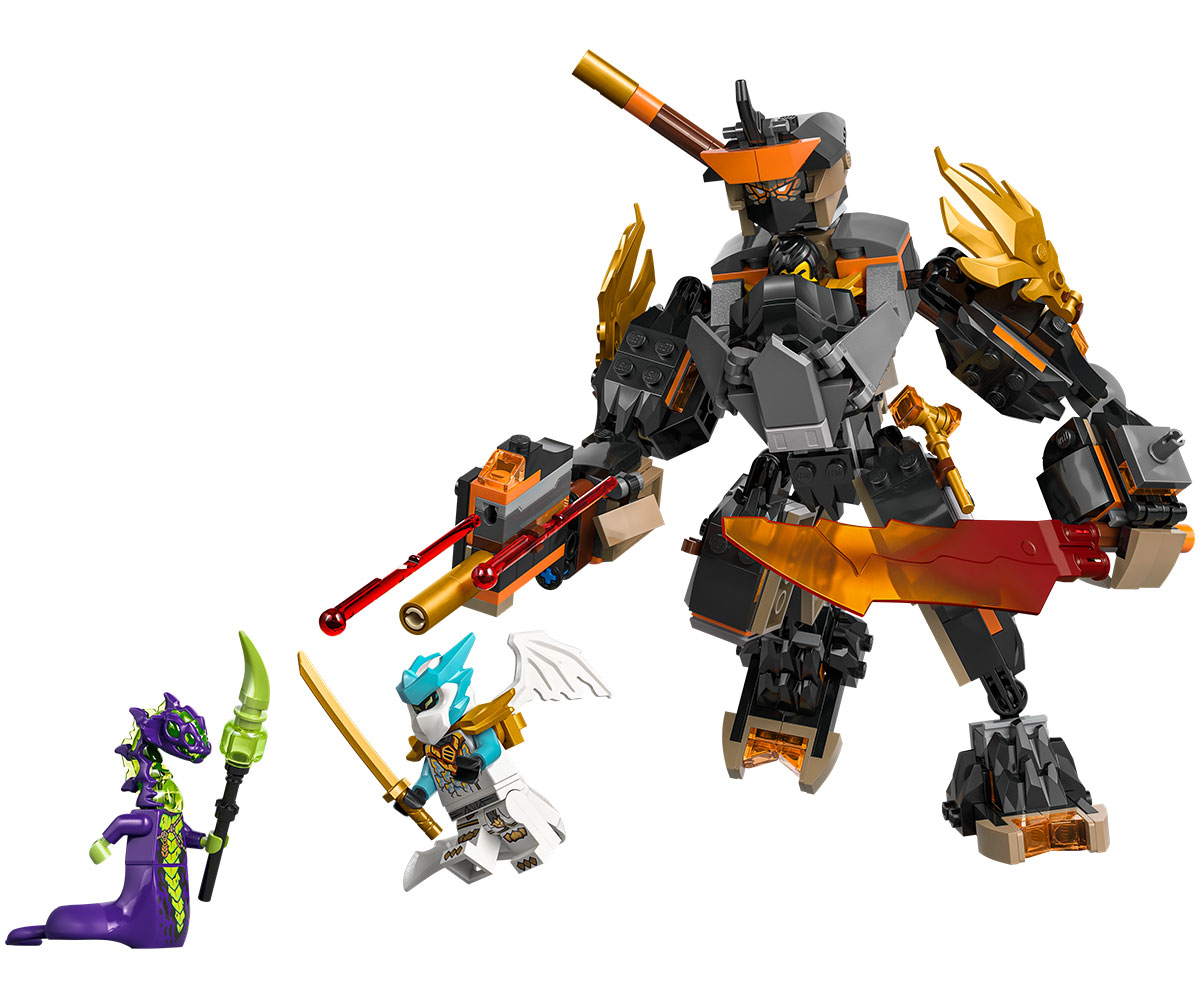 LEGO Ninjago 71854 Мисионен робот на Коул и дракон Зейн