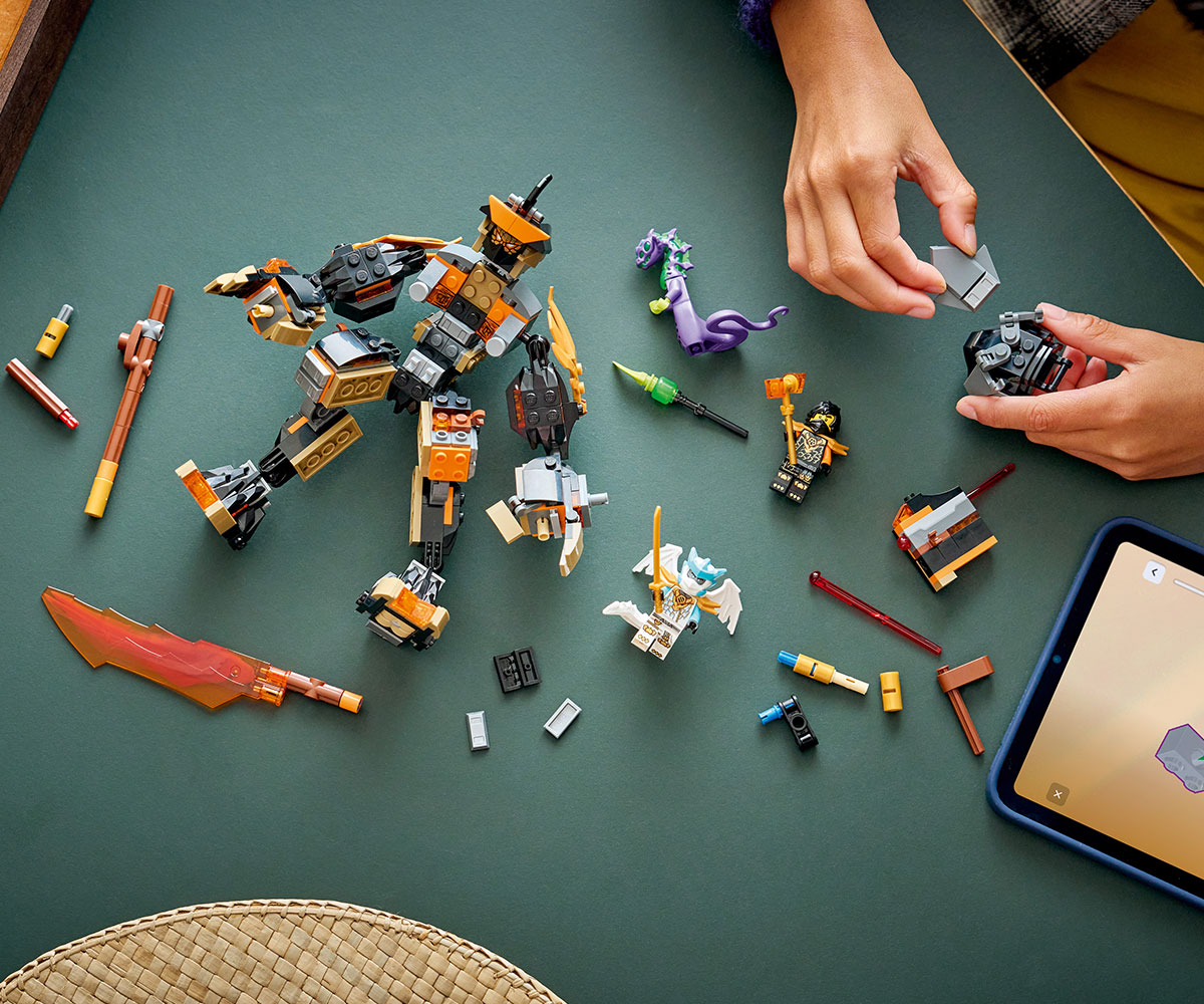 LEGO Ninjago 71854 Мисионен робот на Коул и дракон Зейн