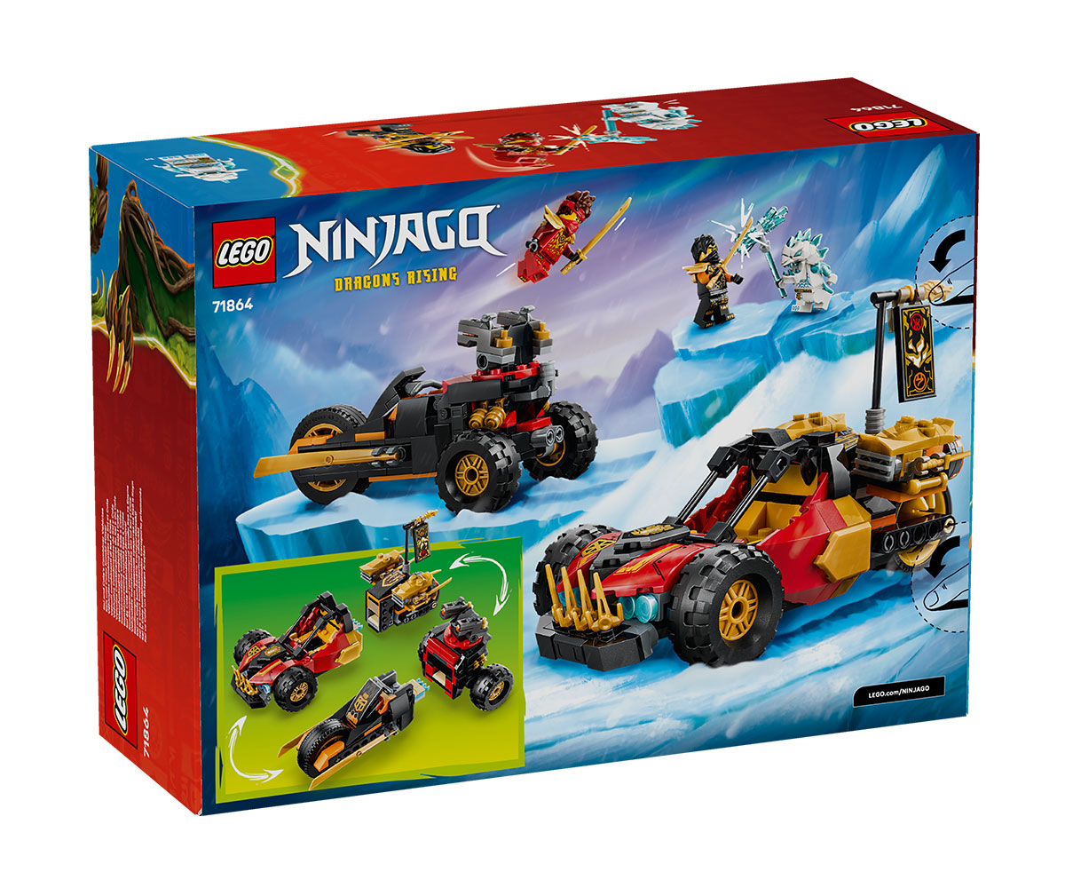 LEGO Ninjago 71864 Бъги и мотоциклет на Кай и Коул