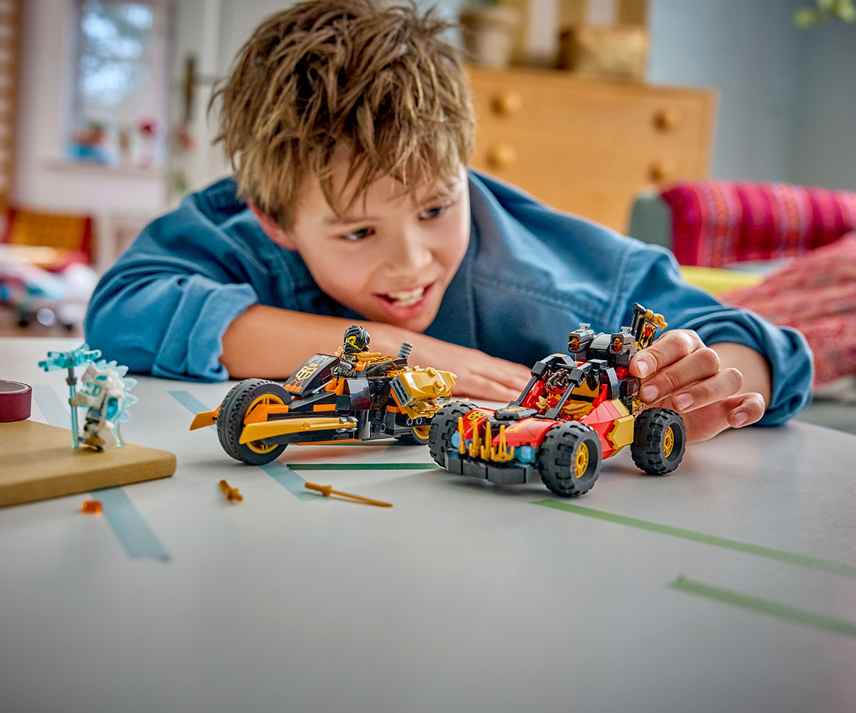 LEGO Ninjago 71864 Бъги и мотоциклет на Кай и Коул