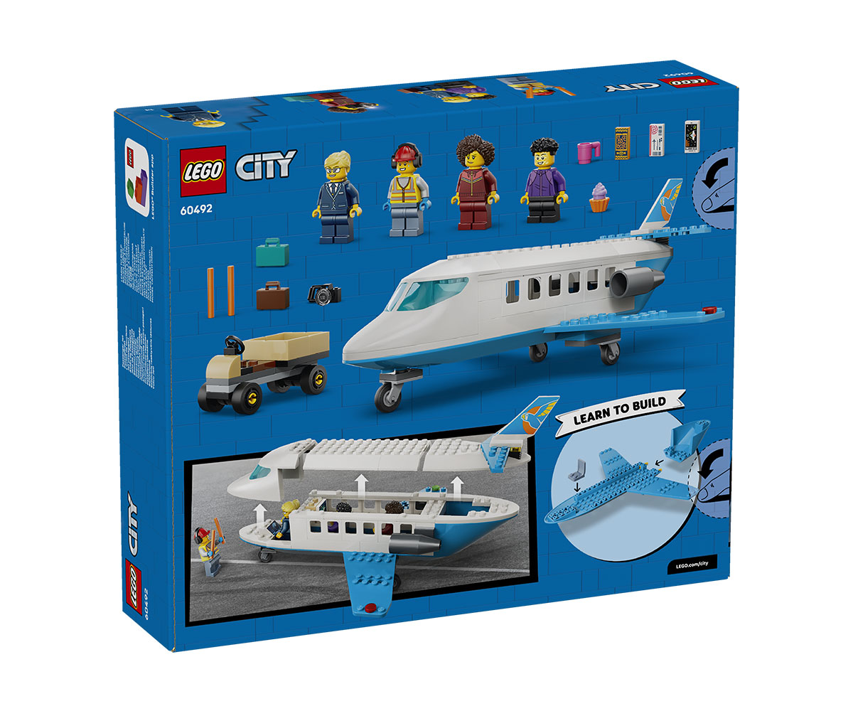 LEGO City 60492 Пътнически самолет, 118 части