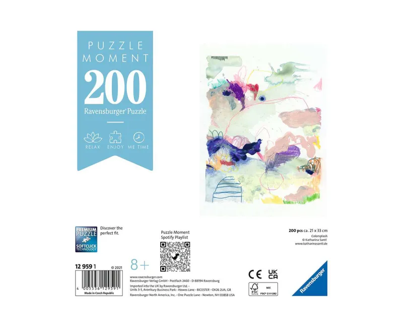 Пъзел Ravensburger Moment 200 части – Цветни пръски