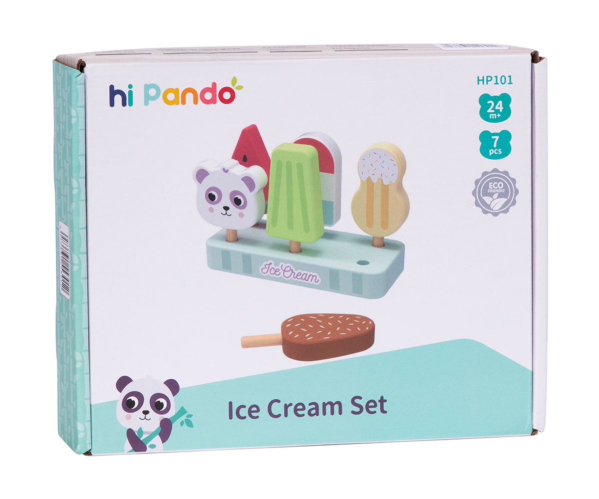 Дървен пъзел hi Pando с дръжки, 7 елемента
