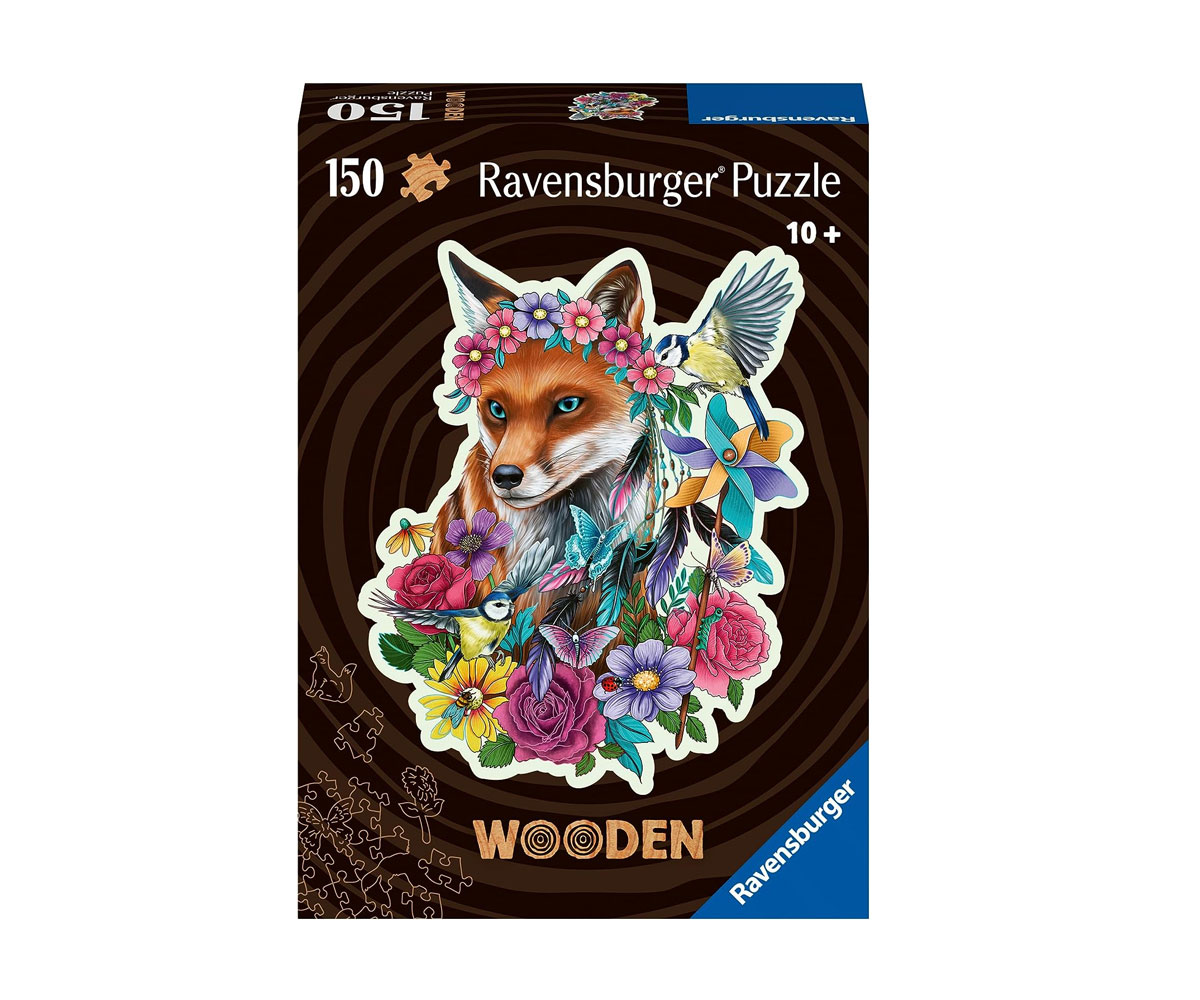 Дървен пъзел Ravensburger 150 части – Шарена лисица