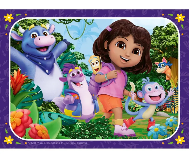 Пъзел Ravensburger 4 в 1 – Дора Изследователката