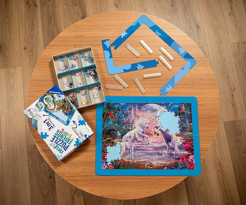 Органайзер за пъзели Ravensburger 3 в 1, син