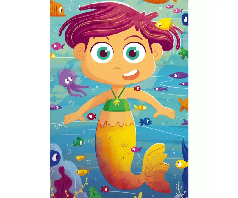 Пъзел Ravensburger 3x24 части – Русалки и морски чудовища
