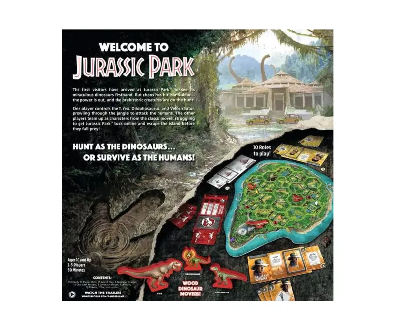 Настолна игра Ravensburger Джурасик парк: Опасност
