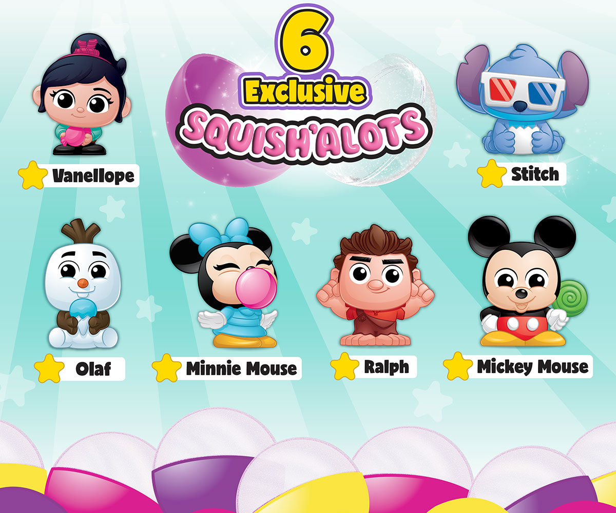 Автомат за скуишита Just Play Disney Doorables, 6 фигурки