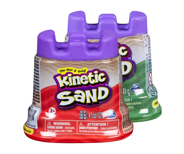 Кинетичен пясък Kinetic Sand – кутийка замък (асортимент)