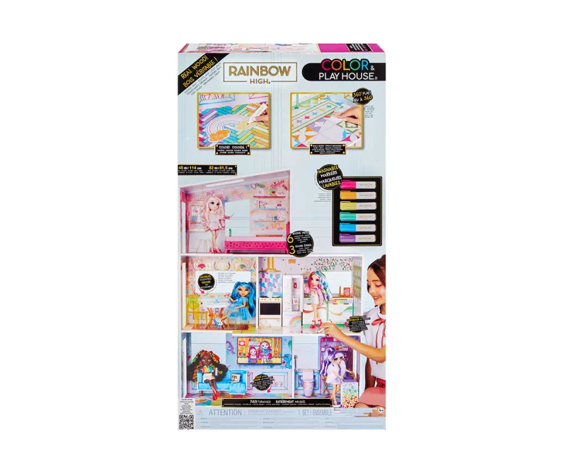 Имение за кукли MGA Rainbow High Color & Play, 3 етажа