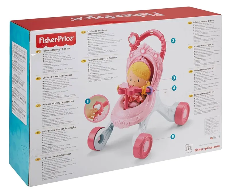Музикална проходилка-количка за кукли Fisher-Price