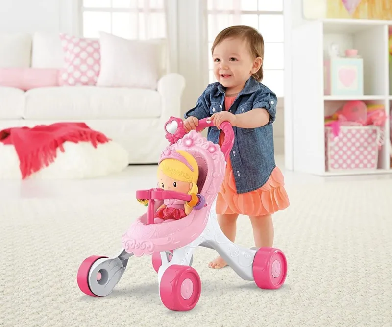 Музикална проходилка-количка за кукли Fisher-Price