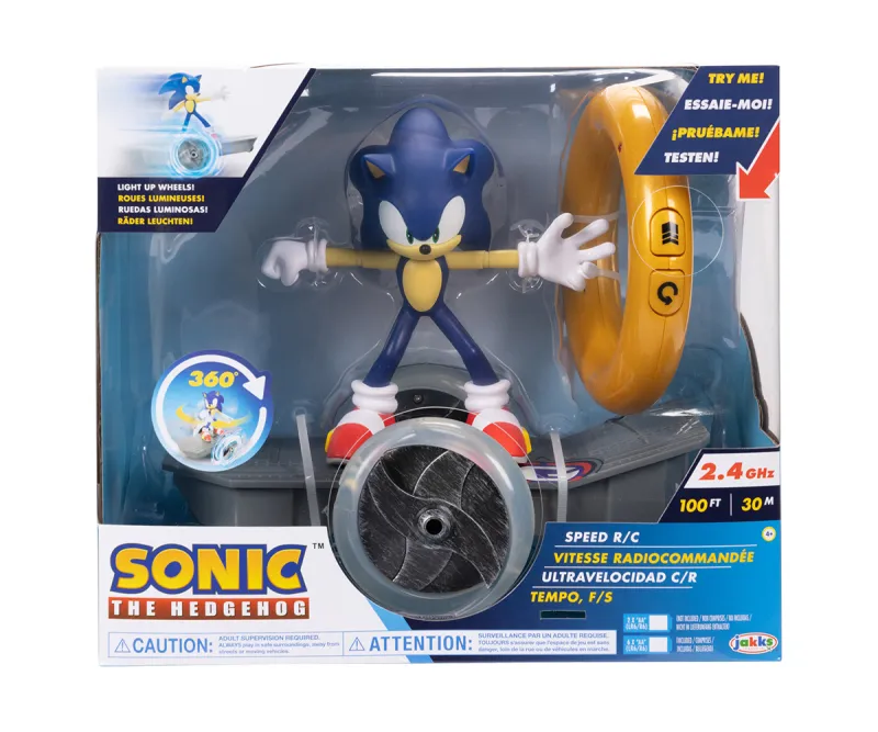 Соник със скейтборд с дистанционно Jakks Pacific, 1:5