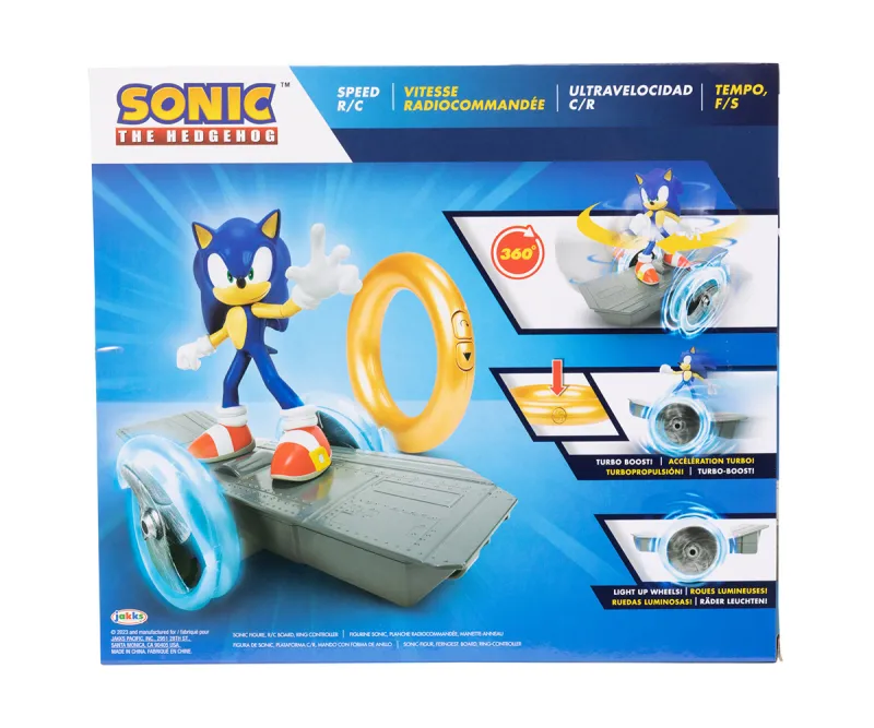 Соник със скейтборд с дистанционно Jakks Pacific, 1:5