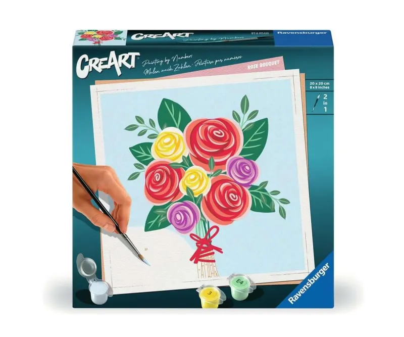 Рисуване по номера Ravensburger CreArt 25520 – Букет рози