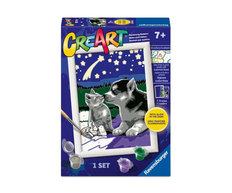 Рисуване по номера Ravensburger CreArt 23563 – Зайчета