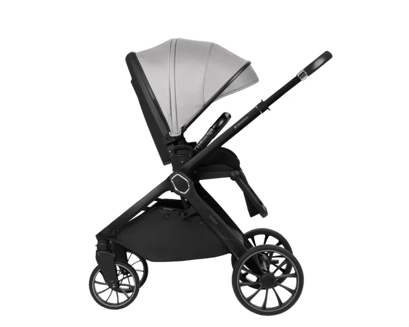 Комбинирана количка 2в1 с кош за новородено Tiffany Light Grey 2024