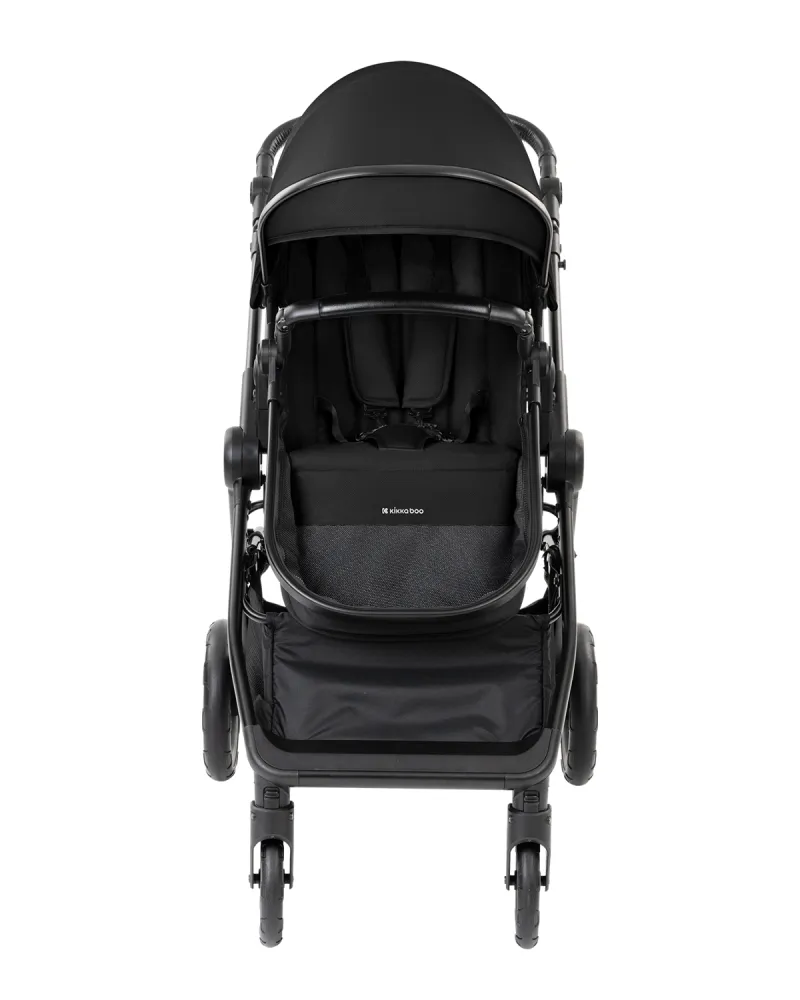 Комбинирана количка 3в1 с кош за новородено Ava Black