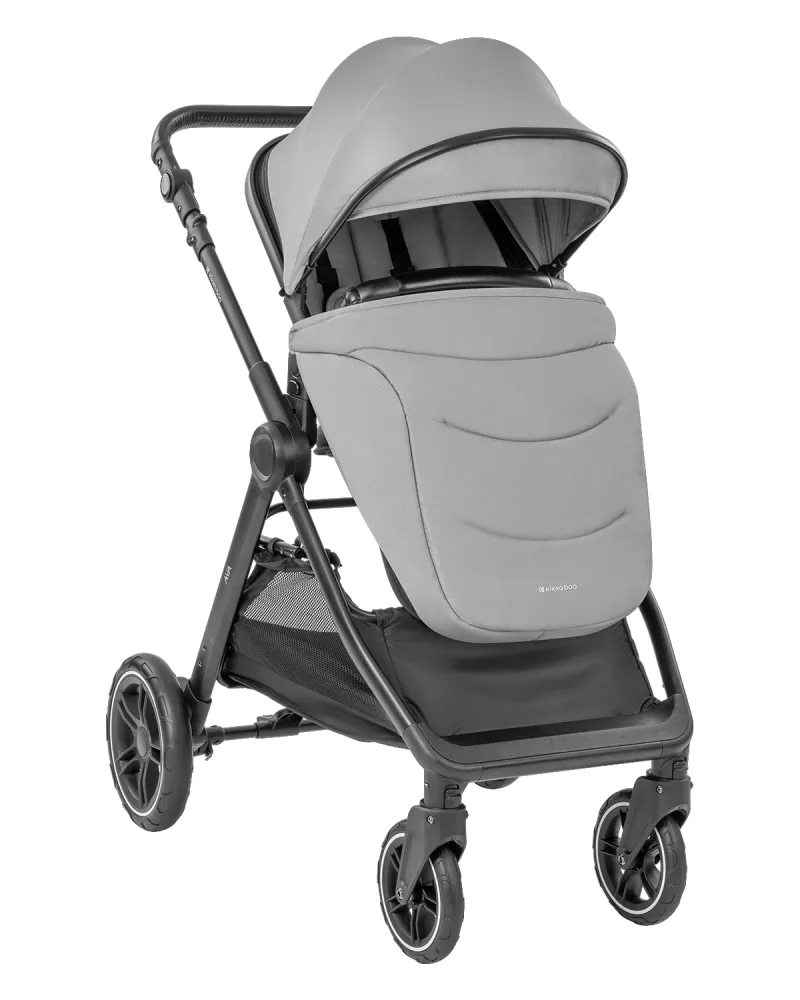 Комбинирана количка 3в1 с кош за новородено Ava Grey