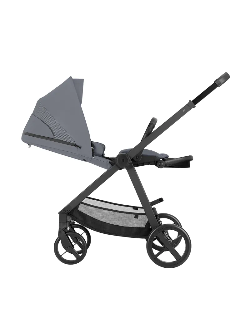 Комбинирана количка 3в1 с кош за новородено Mia Grey 2026