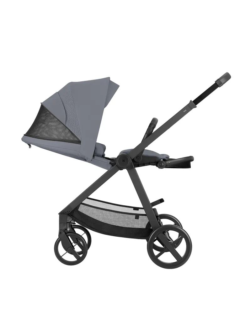 Комбинирана количка 3в1 с кош за новородено Mia Grey 2026