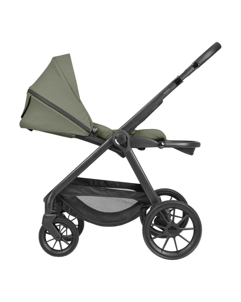 Комбинирана количка 3в1 с кош за новородено Modena Army Green 2027