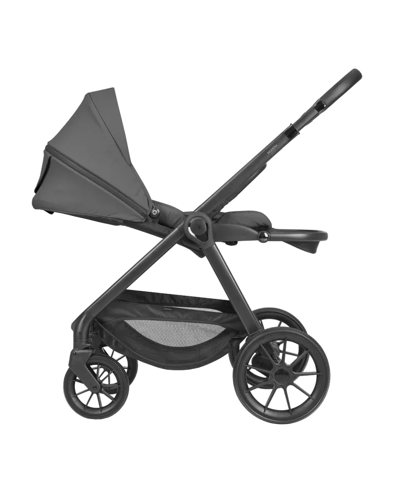 Комбинирана количка 3в1 с кош за новородено Modena Dark Grey 2027