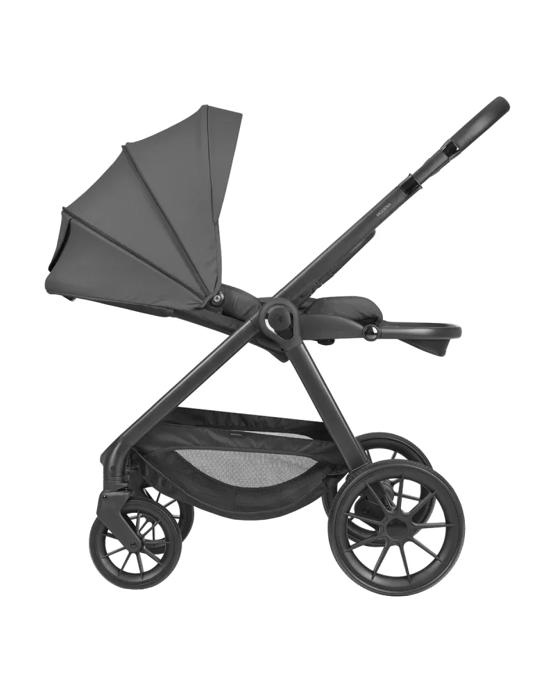 Комбинирана количка 3в1 с кош за новородено Modena Dark Grey 2027