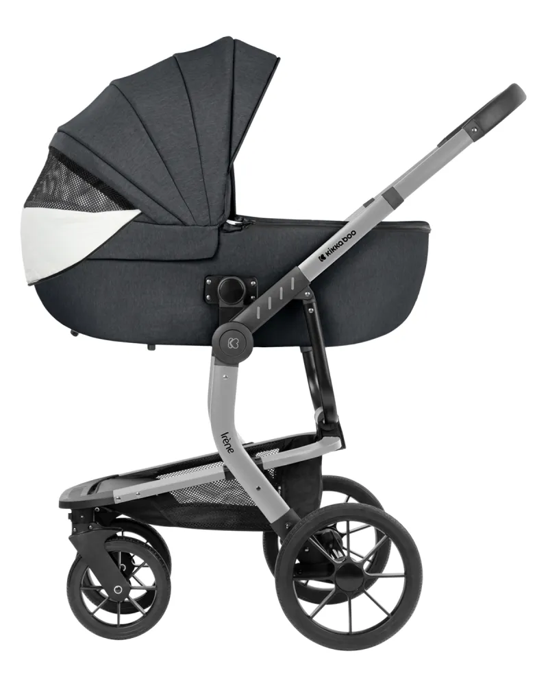 Комбинирана количка 3в1 с твърд кош Irene Dark Grey 2024