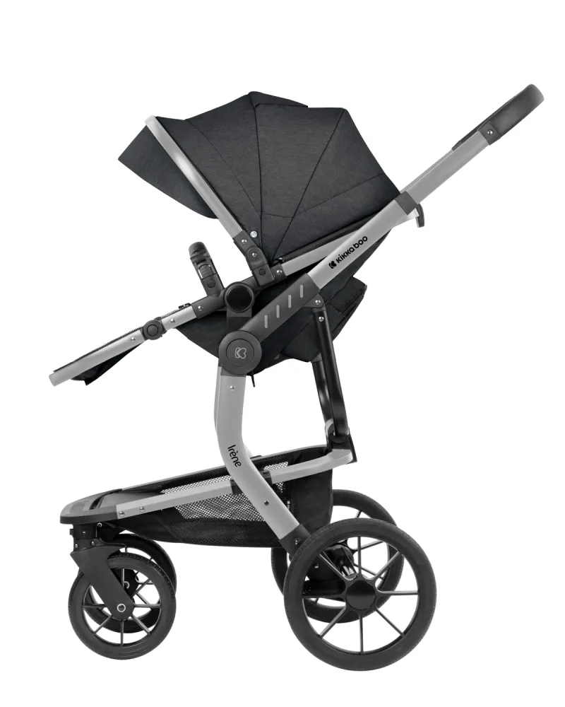 Комбинирана количка 3в1 с твърд кош Irene Dark Grey 2024