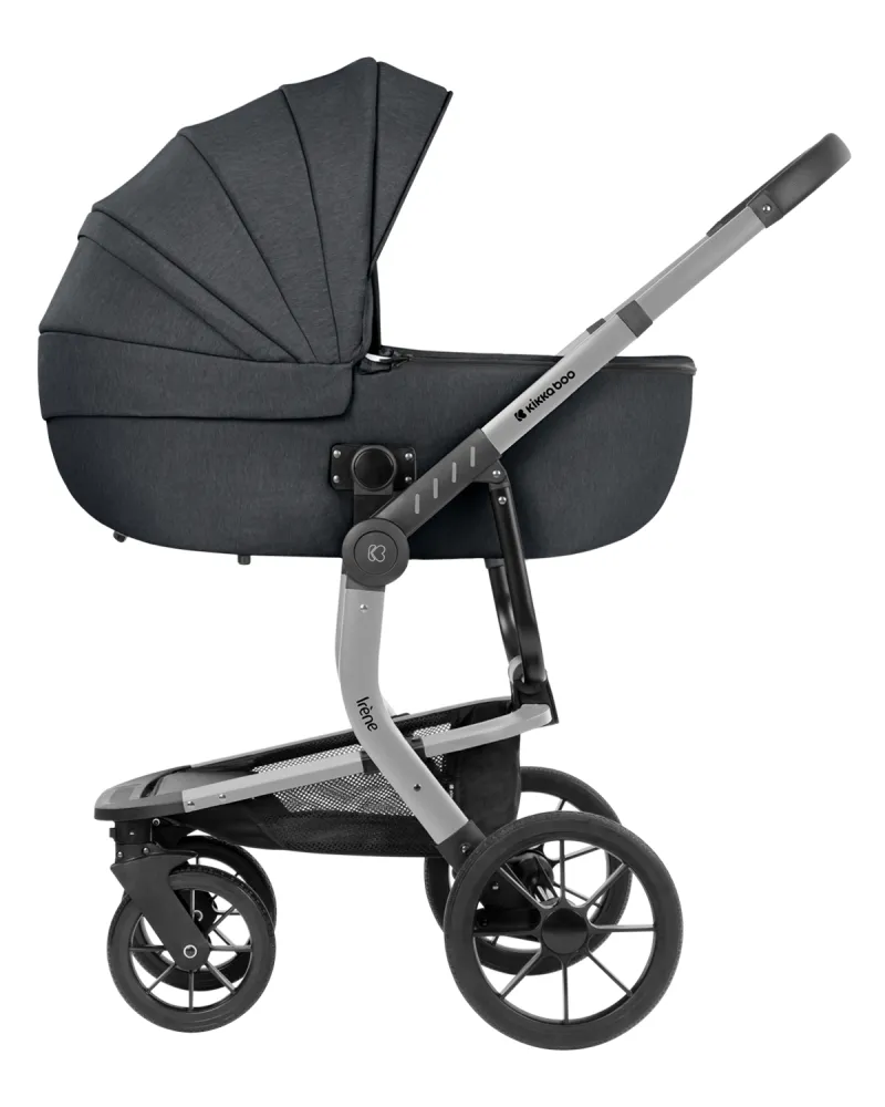 Комбинирана количка 3в1 с твърд кош Irene Dark Grey 2024