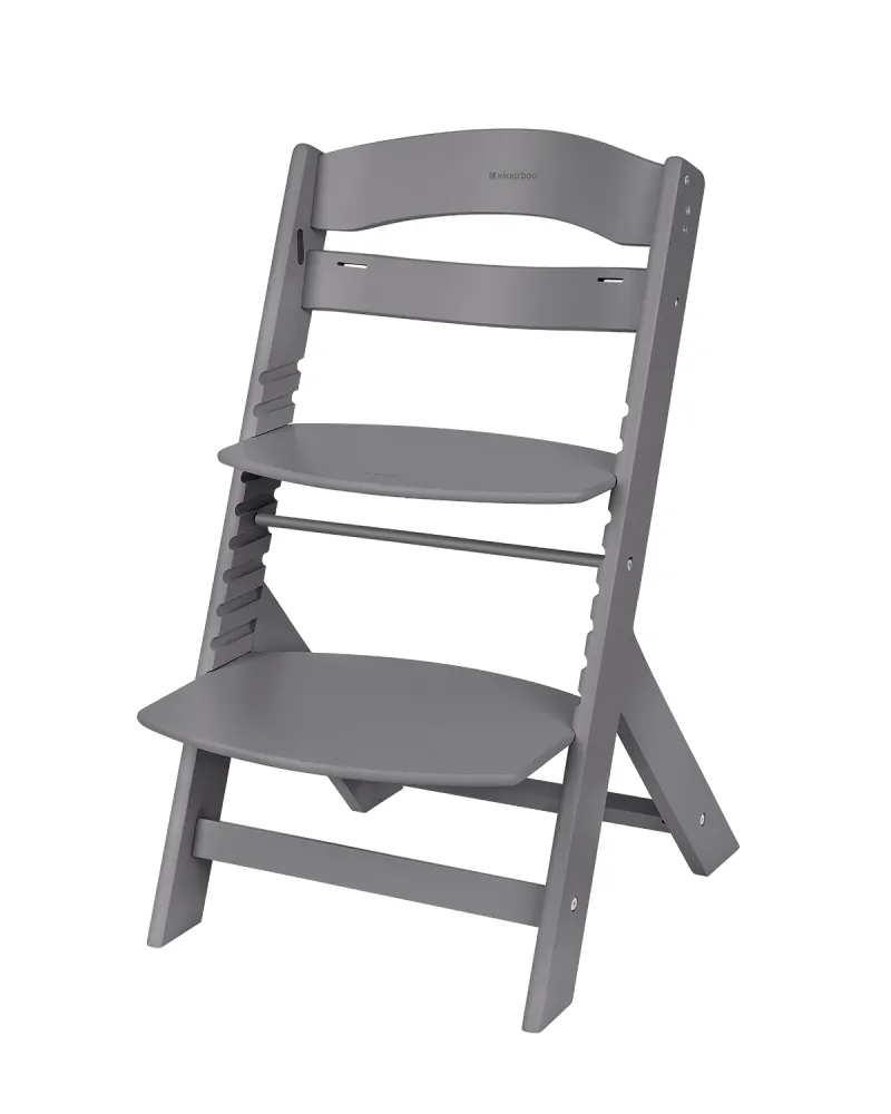 Дървен стол за храненe Nordy Dark Grey