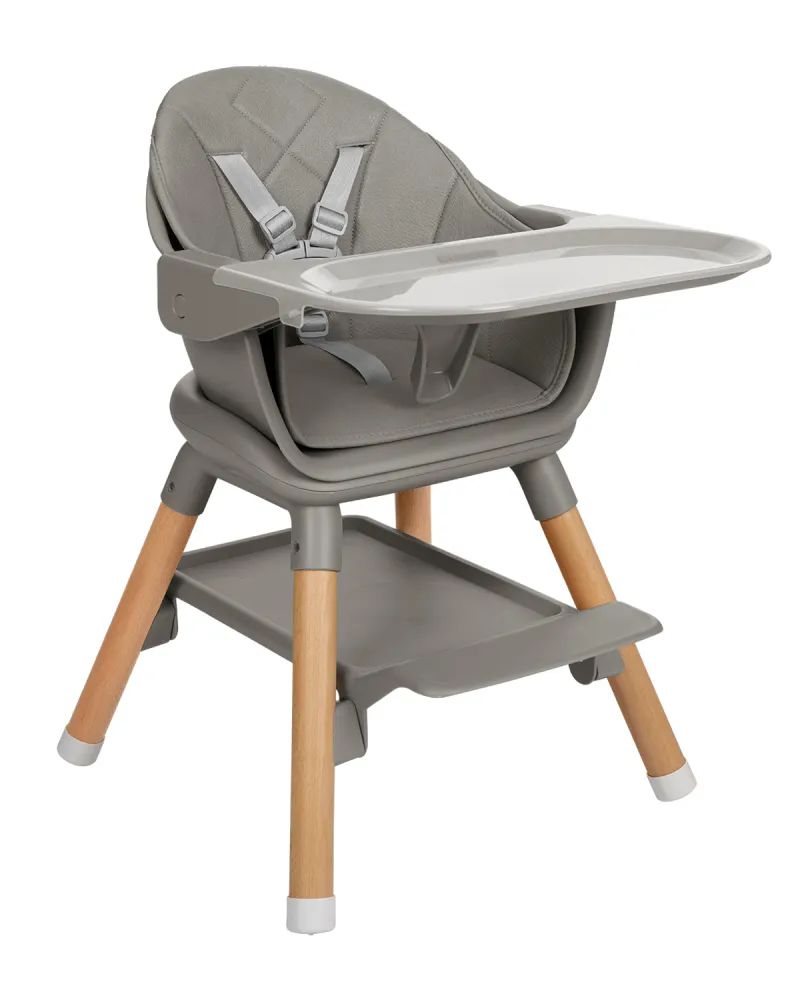 Стол за хранене 6в1 Woody Grey