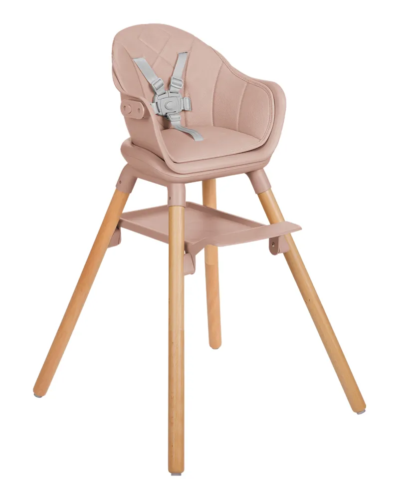 Стол за хранене 6в1 Woody Pink