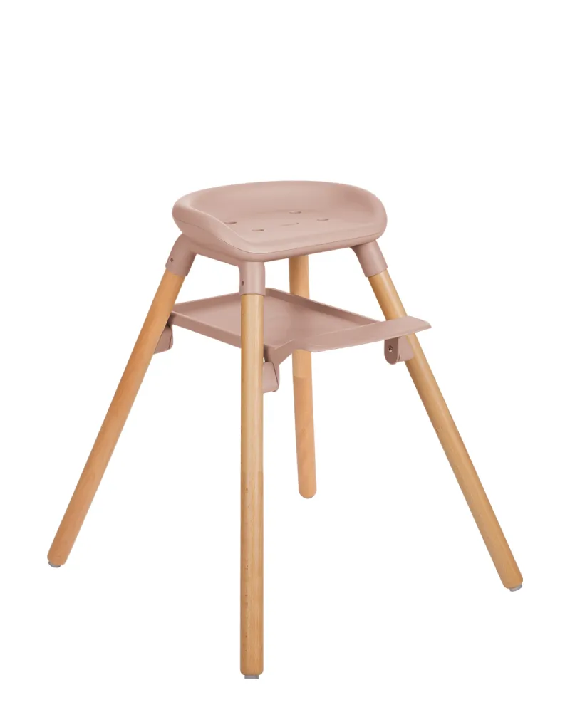 Стол за хранене 6в1 Woody Pink