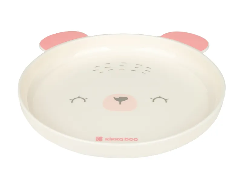 Сет за хранене пластмаса Bear with me Pink