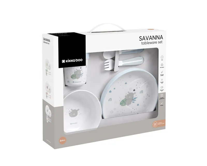 Сет за хранене пластмаса Savanna Blue