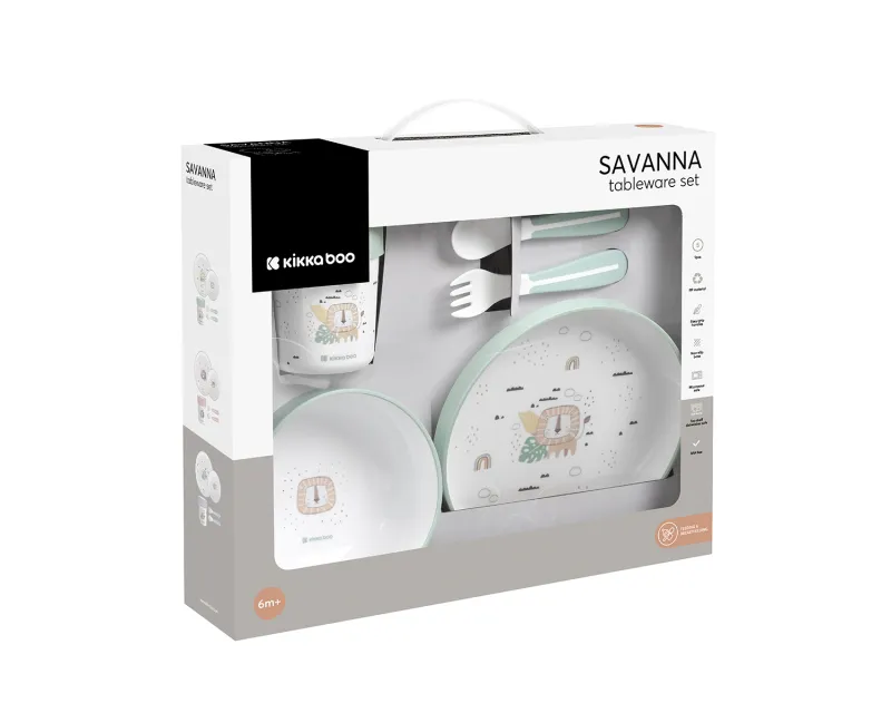Сет за хранене пластмаса Savanna Mint