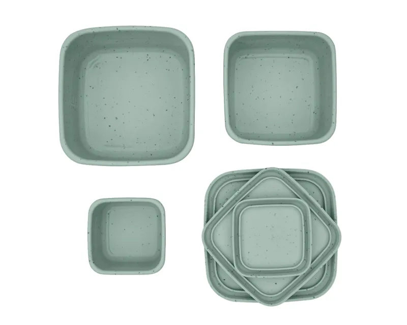 Сет кутии за храна 3 бр Platinum Silicone Sage
